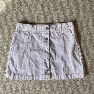 White Forever 21 Denim Mini Skirt! Size M